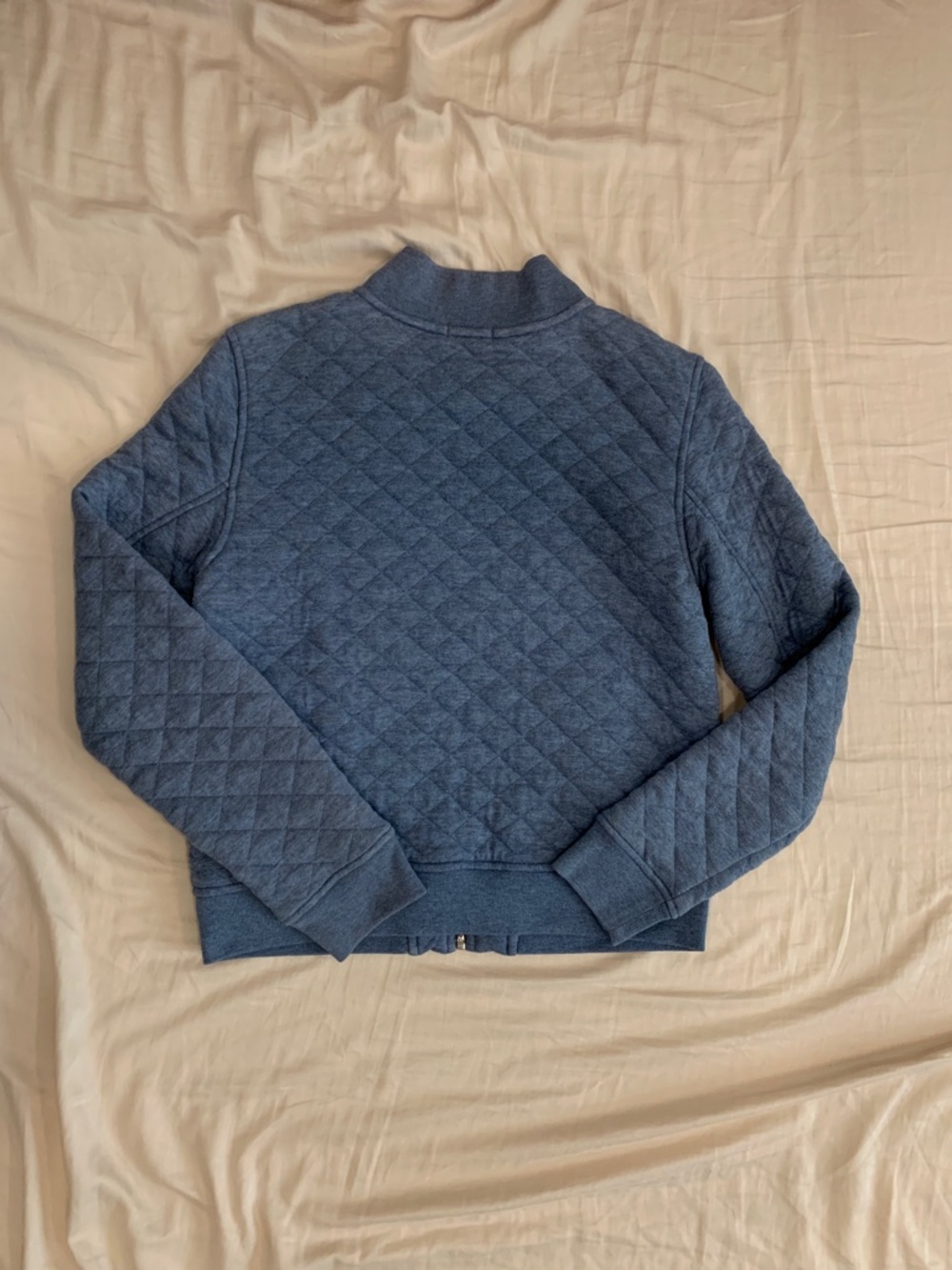 GAP Women quilted bomber jacket in light blue size M - Picture 9 of 11
